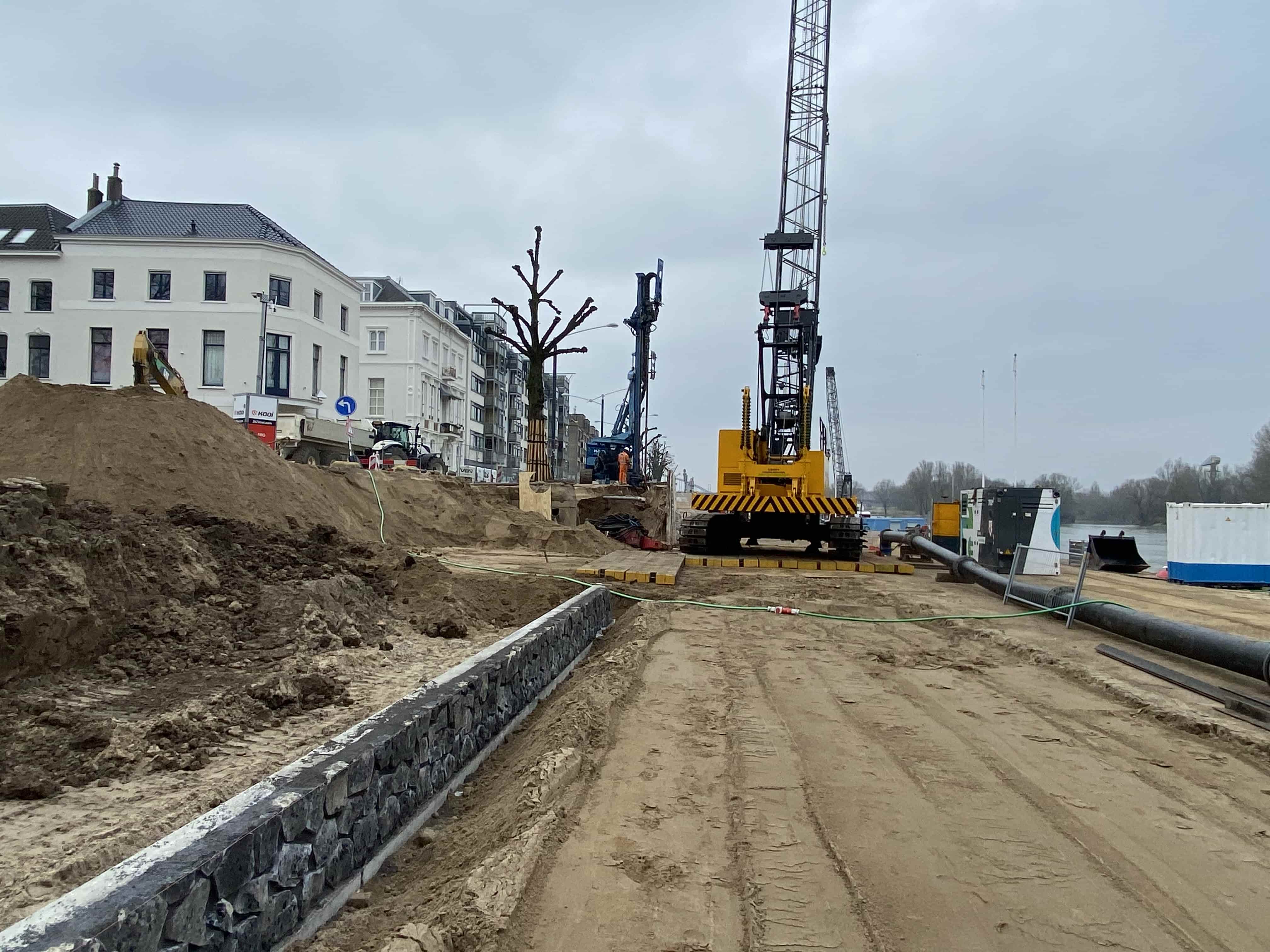 Dike reinforcement Rijnkade Arnhem 